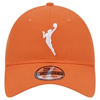 Casquette réglable unisexe New Era orange WNBA Core Logo 9TWENTY