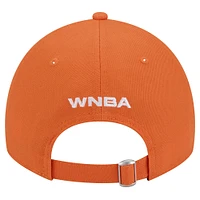 Casquette réglable unisexe New Era orange WNBA Core Logo 9TWENTY