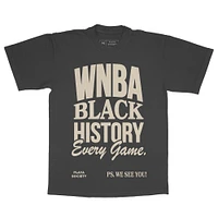 T-shirt unisexe noir WNBA Black History Month Every Game de la Playa Society