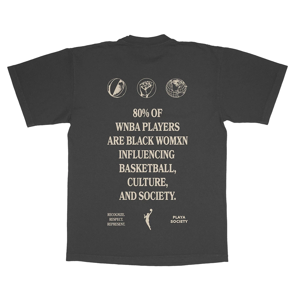 T-shirt unisexe noir WNBA Black History Month Every Game de la Playa Society