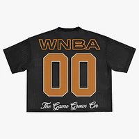Haut boxy oversize en maille noir unisexe round21 WNBA