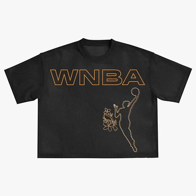 Haut boxy oversize en maille noir unisexe round21 WNBA
