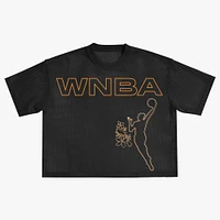 Haut boxy oversize en maille noir unisexe round21 WNBA