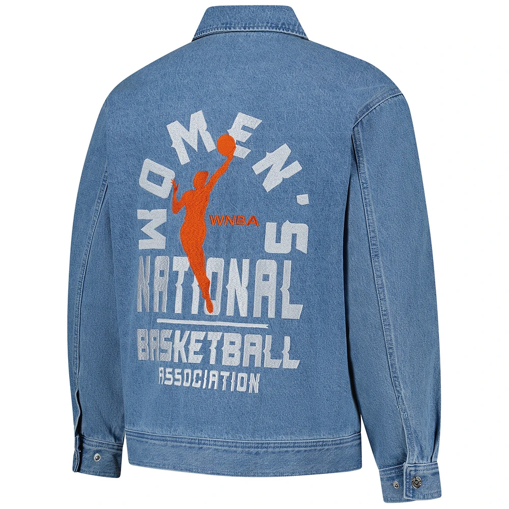 Unisex The Wild Collective Blue WNBA Gear Denim Full-Zip Jacket
