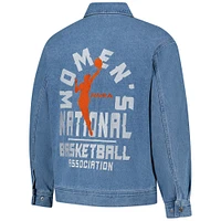 Unisex The Wild Collective Blue WNBA Gear Denim Full-Zip Jacket