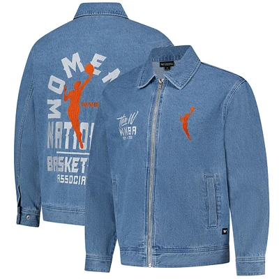 Unisex The Wild Collective Blue WNBA Gear Denim Full-Zip Jacket