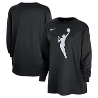 T-shirt oversize à manches longues et logo Jumpwoman Nike WNBA noir pour femme