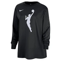 T-shirt oversize à manches longues et logo Jumpwoman Nike WNBA noir pour femme