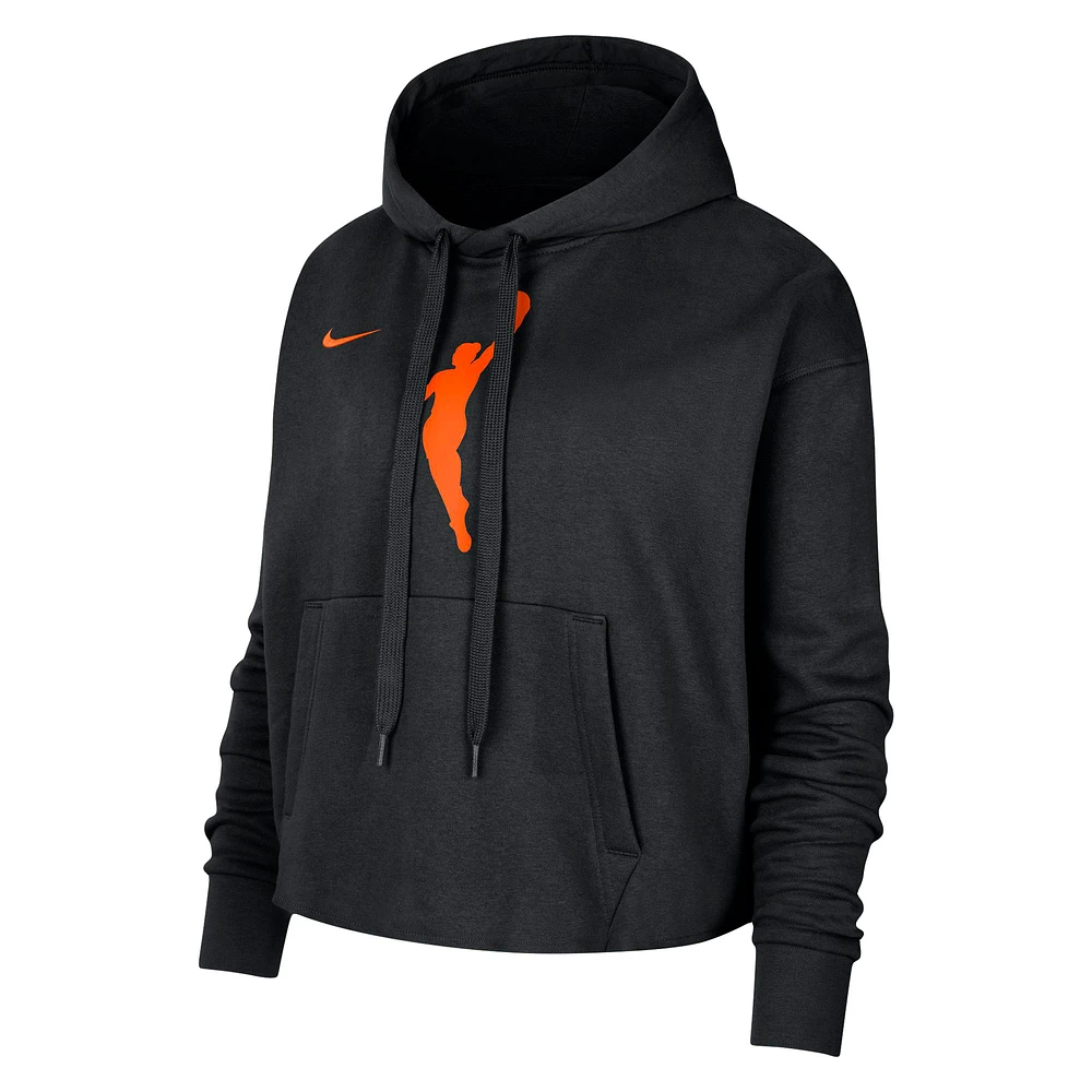 Women's Nike WNBA Logowoman Team 13 Cropped Pullover Hoodie