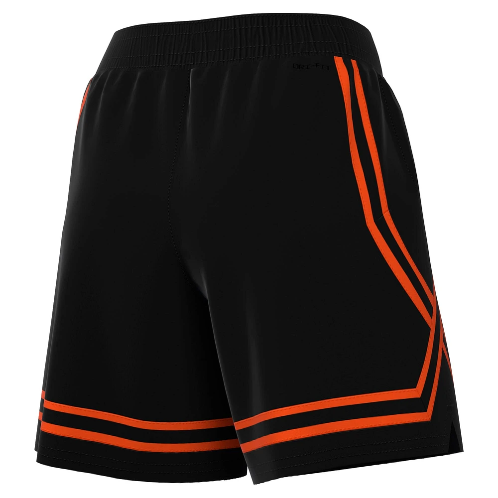 Short Crossover Performance Nike WNBA Logowoman Team 13 pour femme, noir