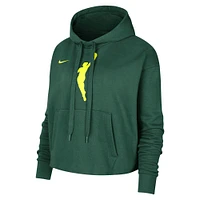 Women's Nike Hunter Green WNBA Logowoman Team 13 Cropped Pullover Hoodie