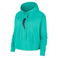 Women's Nike Mint WNBA Logowoman Team 13 Cropped Pullover Hoodie
