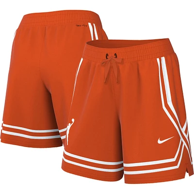 Women's Nike Orange WNBA Logowoman Team 13 Crossover Performance Shorts