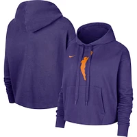 Sweat à capuche court Nike WNBA Logowoman Team 13 pour femme violet