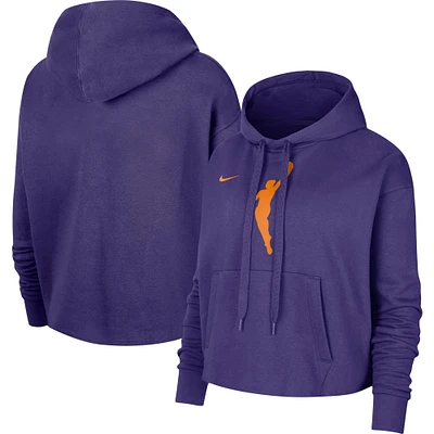 Sweat à capuche court Nike WNBA Logowoman Team 13 pour femme violet
