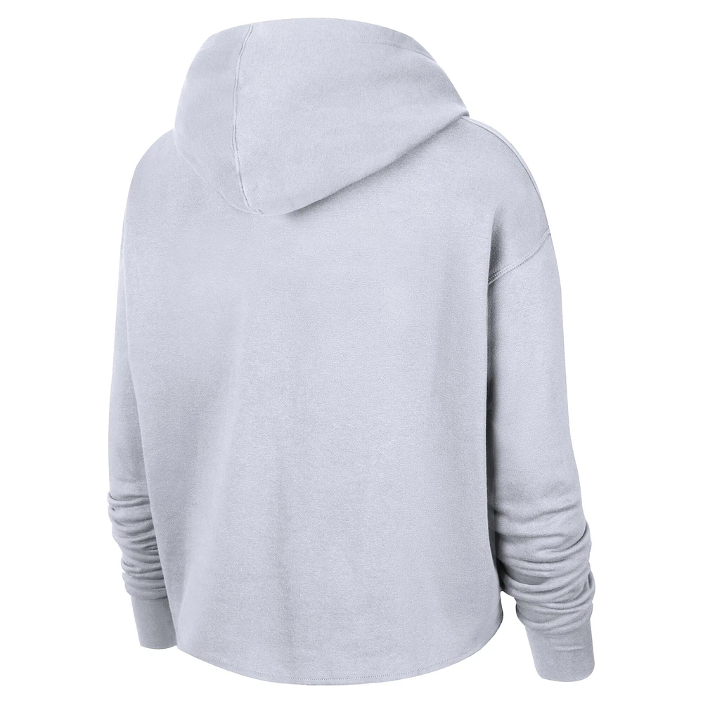 Sweat à capuche court Nike WNBA Logowoman Team 13 pour femme, blanc