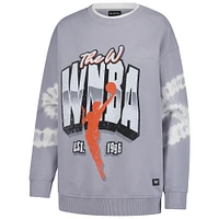 Women's The Wild Collective  Gray WNBA Double Collar Fleece Pullover Sweatshirt