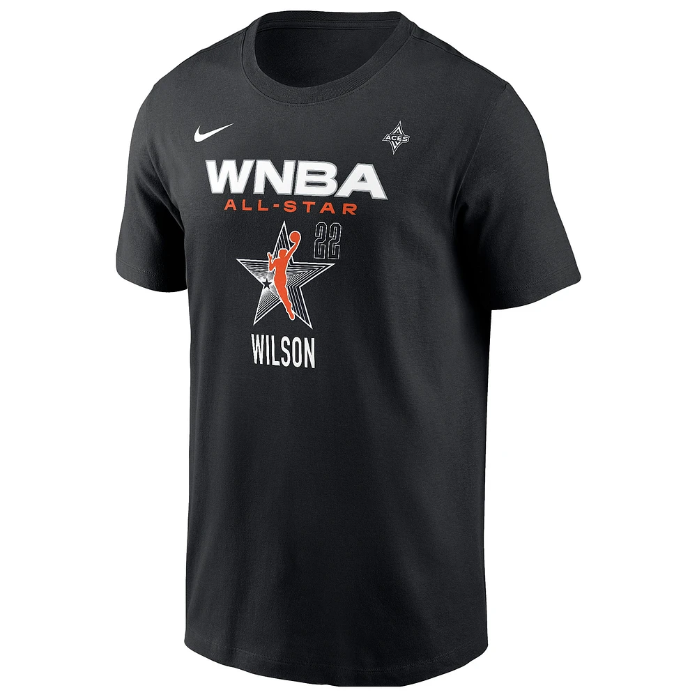 Youth Nike A'ja Wilson Black 2024 WNBA All-Star Game Name & Number T-Shirt