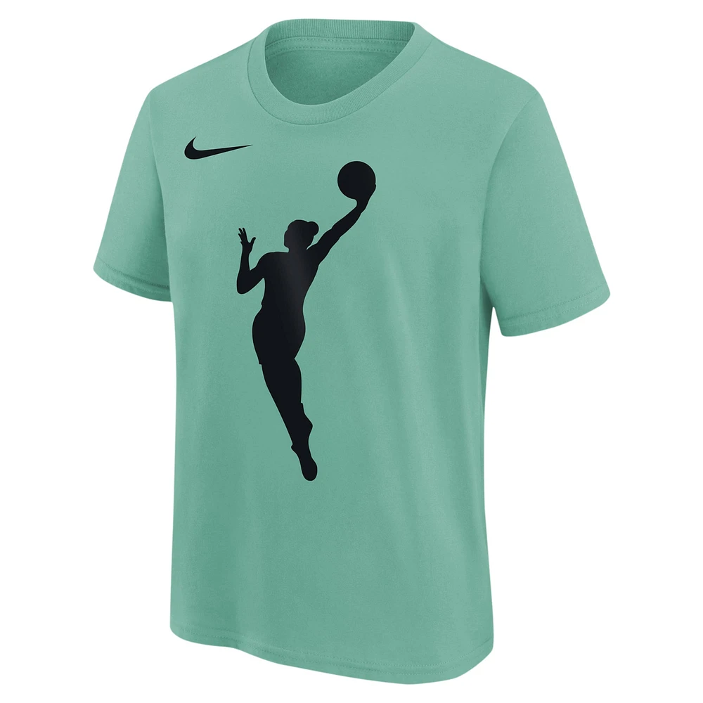 T-shirt Nike vert avec logo WNBA pour jeunes