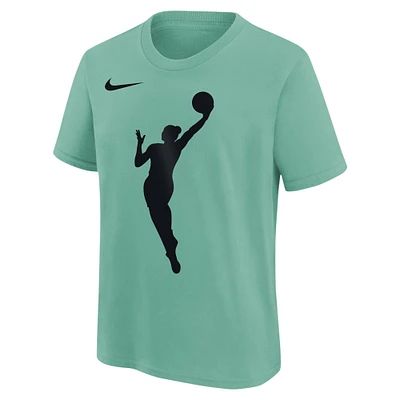 T-shirt Nike vert avec logo WNBA pour jeunes