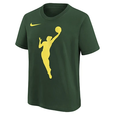 T-shirt Nike Hunter Green WNBA avec logo pour jeunes