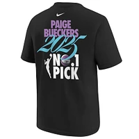Youth Nike Paige Bueckers Black 2025 WNBA Draft The One T-Shirt