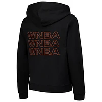 Sweat à capuche noir WNBA Go Team round21 pour jeunes