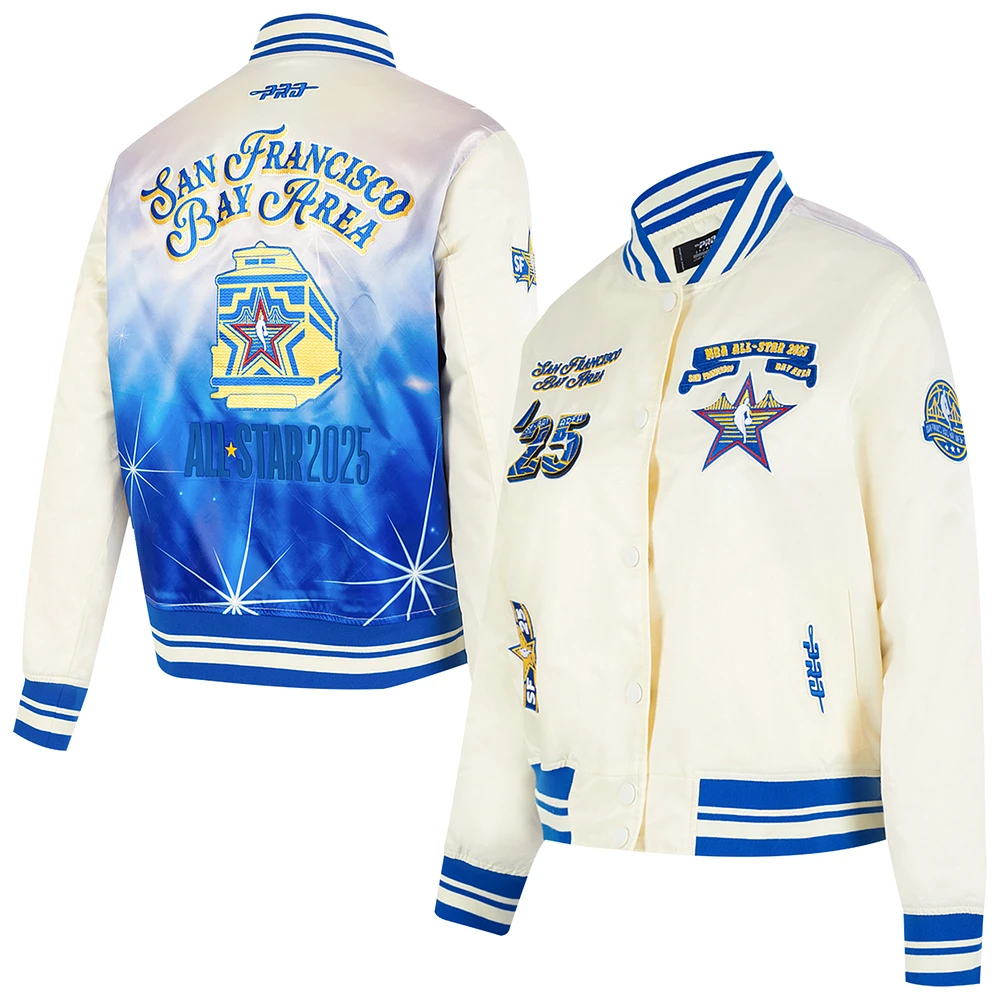 Women's Pro Standard  Cream 2025 NBA All-Star Game Satin Jacket