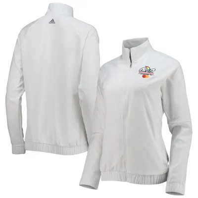 Arnold Palmer Invitational adidas Women's Essentials Raglan Full-Zip Jacket - White