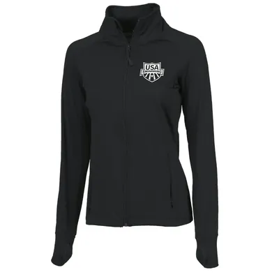 USA Swimming Women's Full-Zip Jacket - Black