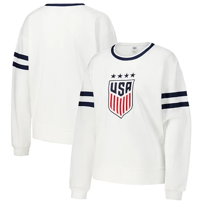 Women's Concepts Sport White USWNT Borough Long Sleeve T-Shirt