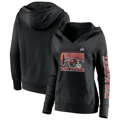 Tampa Bay Buccaneers Fanatics Branded Favorite Arch Raglan Pullover Hoodie  - Heather Gray