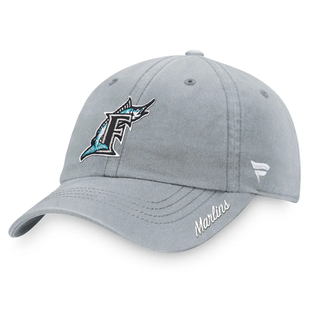 Lids Florida Marlins Fanatics Branded Women's Cooperstown Collection  Adjustable Hat - Gray