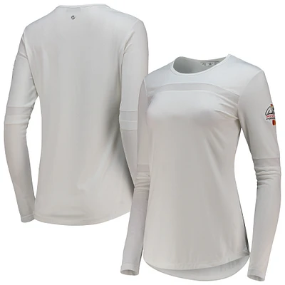 T-shirt à manches longues pour femme Levelwear Arnold Palmer Invitational Verve Kendall blanc