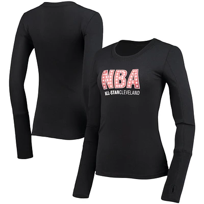 T-shirt à manches longues Lusso Black 2022 NBA All-Star Game Lizzie pour femme