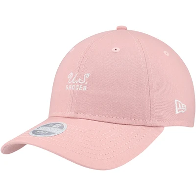 Casquette ajustable rose USWNT Throwback 9TWENTY New Era pour femme