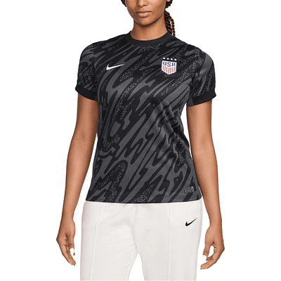 Maillot de stade réplique gardien but USWNT 2024 Nike noir pour femme