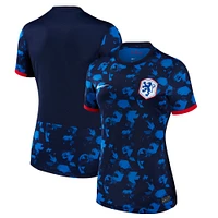 Maillot Nike Pays-Bas Équipe nationale féminine 2023 extérieur Stadium Replica bleu pour femme