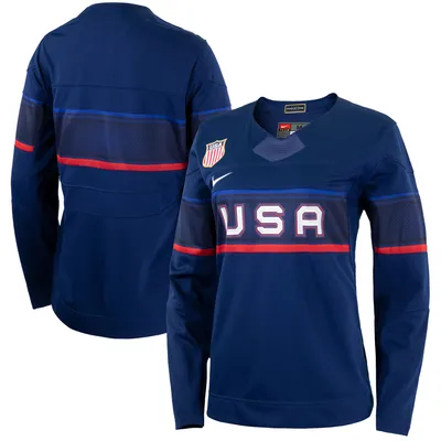 Team USA Hockey Nike Women's 2022 Winter Olympics Collection Jersey - Blue