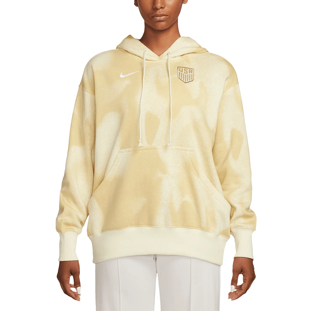 Sweat à capuche oversize en polaire Nike USMNT Phoenix pour femme crème