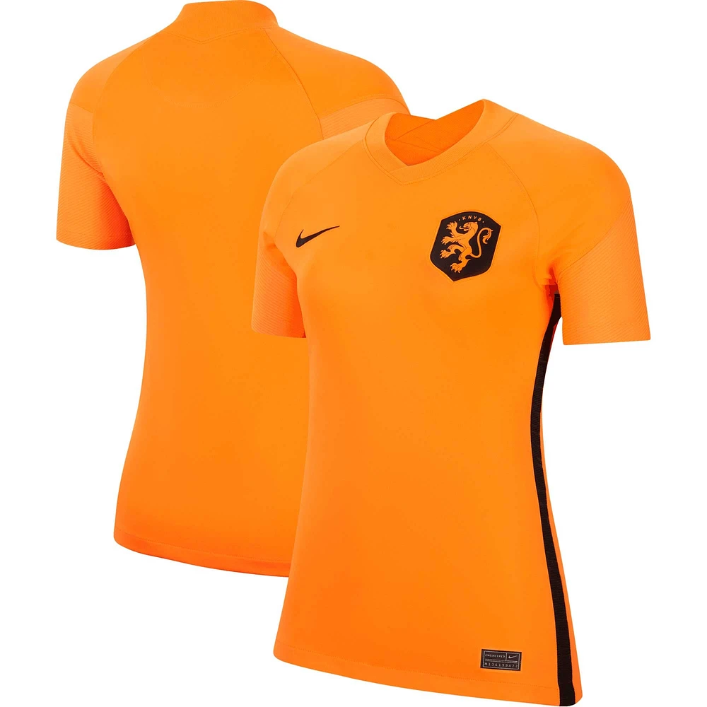 Women's Nike Orange Netherlands National Team 2022/23 Home Replica Blank Jersey