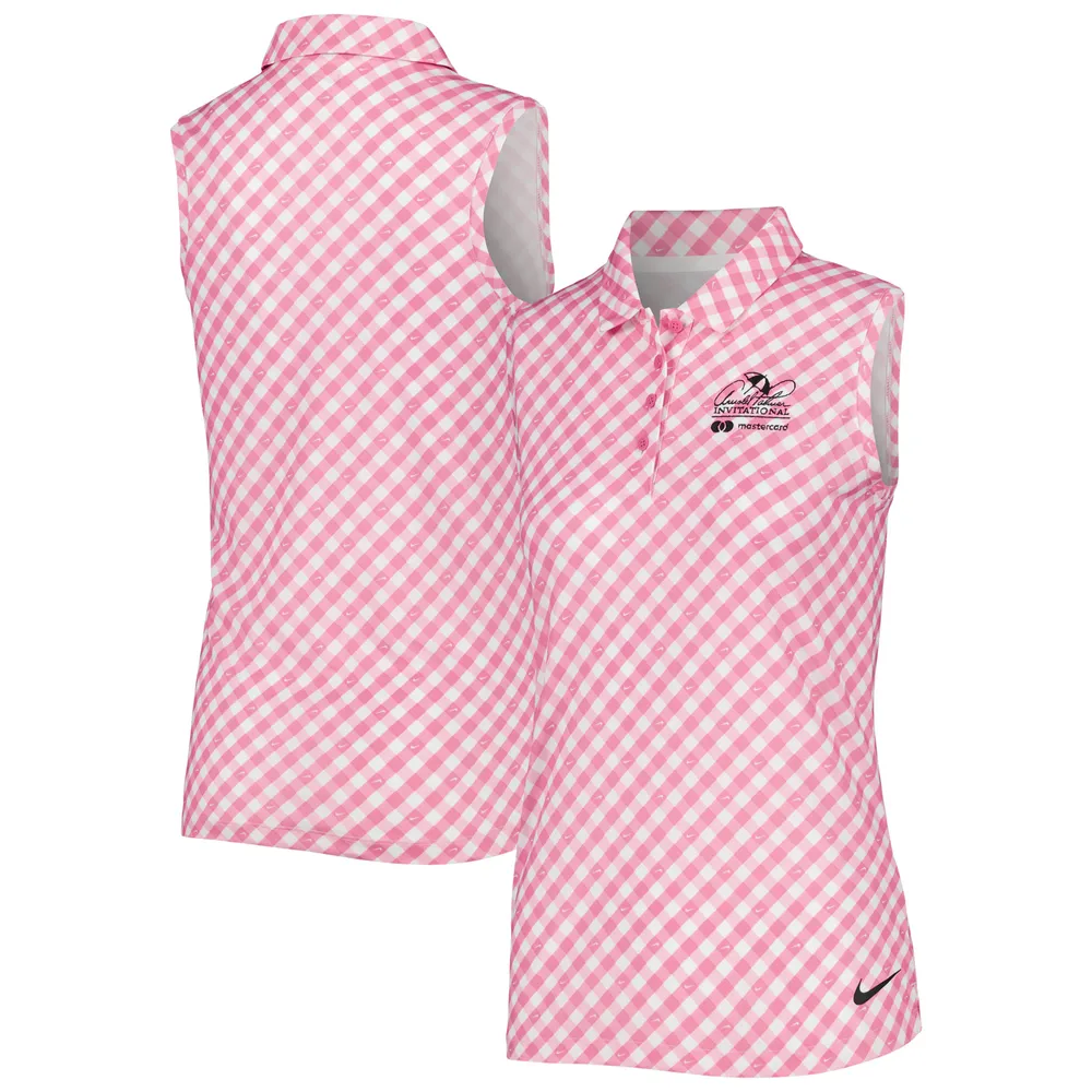 Women's Nike Pink Arnold Palmer Invitational Victory Performance Sleeveless Polo