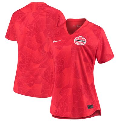 Women's Nike Red Canada Soccer 2021/22 Home - Replica Blank Jersey