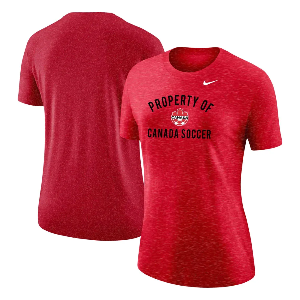 T-shirt Property Of Varsity de l'équipe nationale Nike Canada pour femmes, rouge