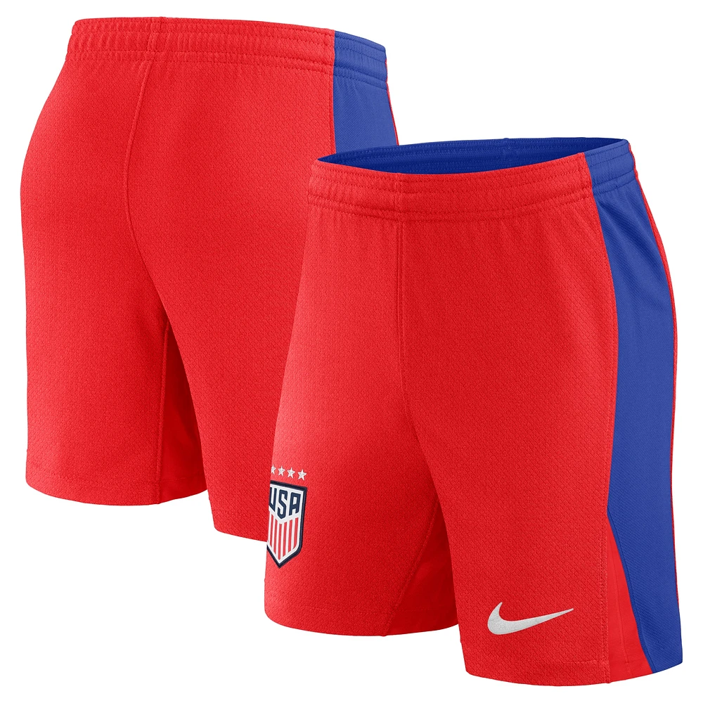 Short Nike rouge USWNT 2024 Stadium extérieur pour femme