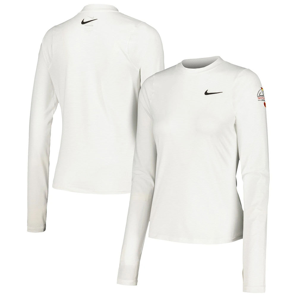 Haut à manches longues Nike Arnold Palmer Invitational UV Victory imprimé Performance pour femme blanc