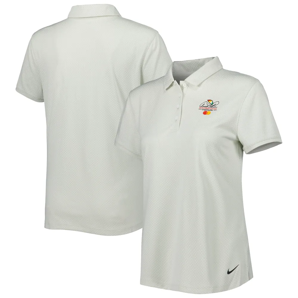 Women's Nike White Arnold Palmer Invitational Victory Texture Performance Polo