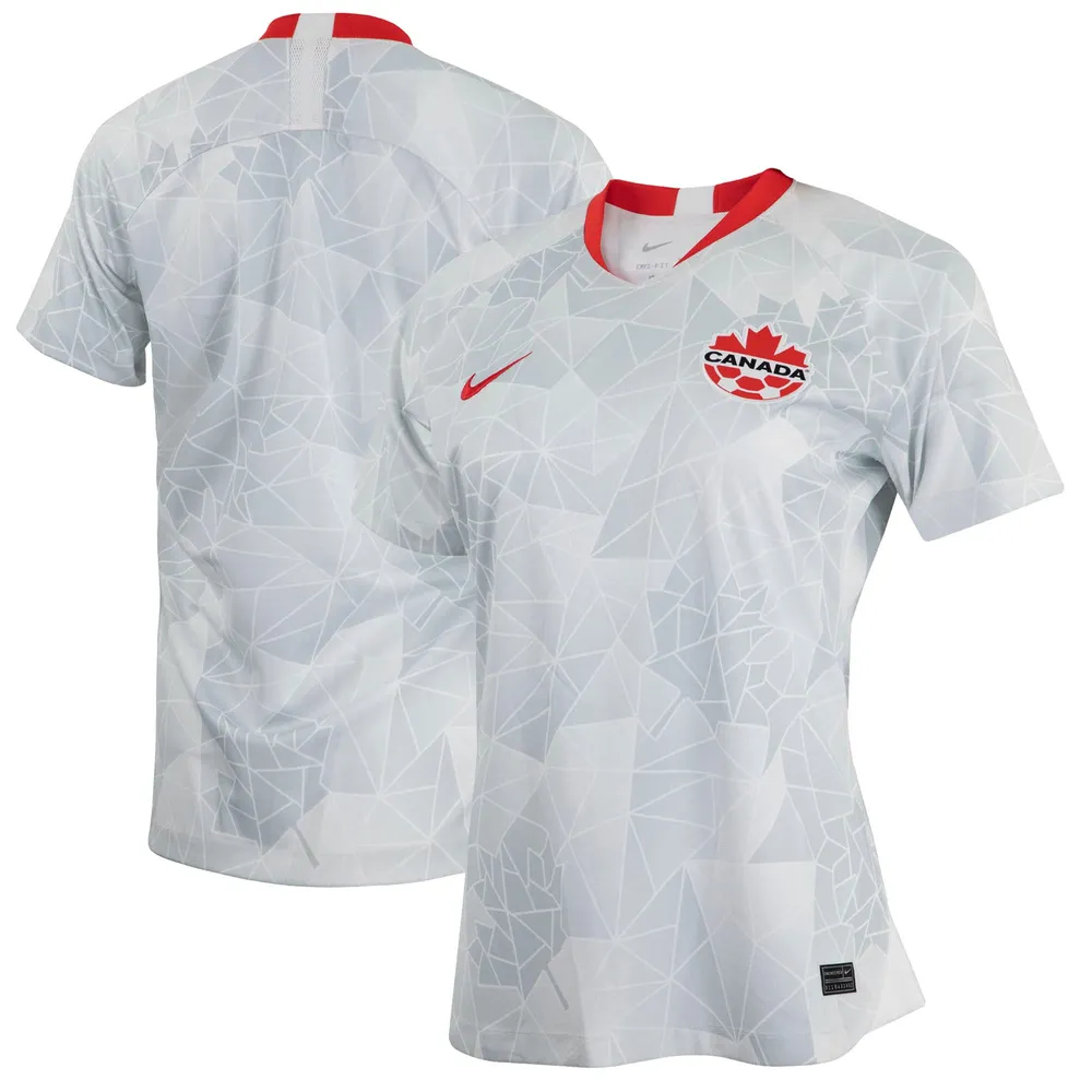 Maillot Canada Soccer 2021/22 Extérieur Nike pour Femme - Blanc Réplique