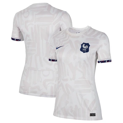 Maillot Femme Nike Équipe Nationale France 2023 Extérieur Stade Réplique Blanc