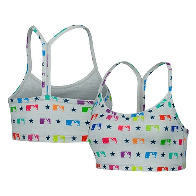 Women's Terez Gray MLB TLC Rainbow Bra